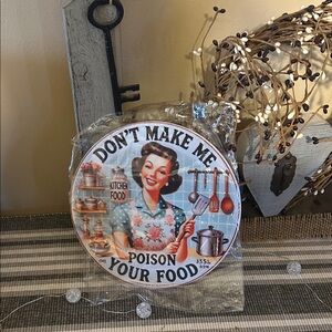 Retro Kitchen Food Party Plate